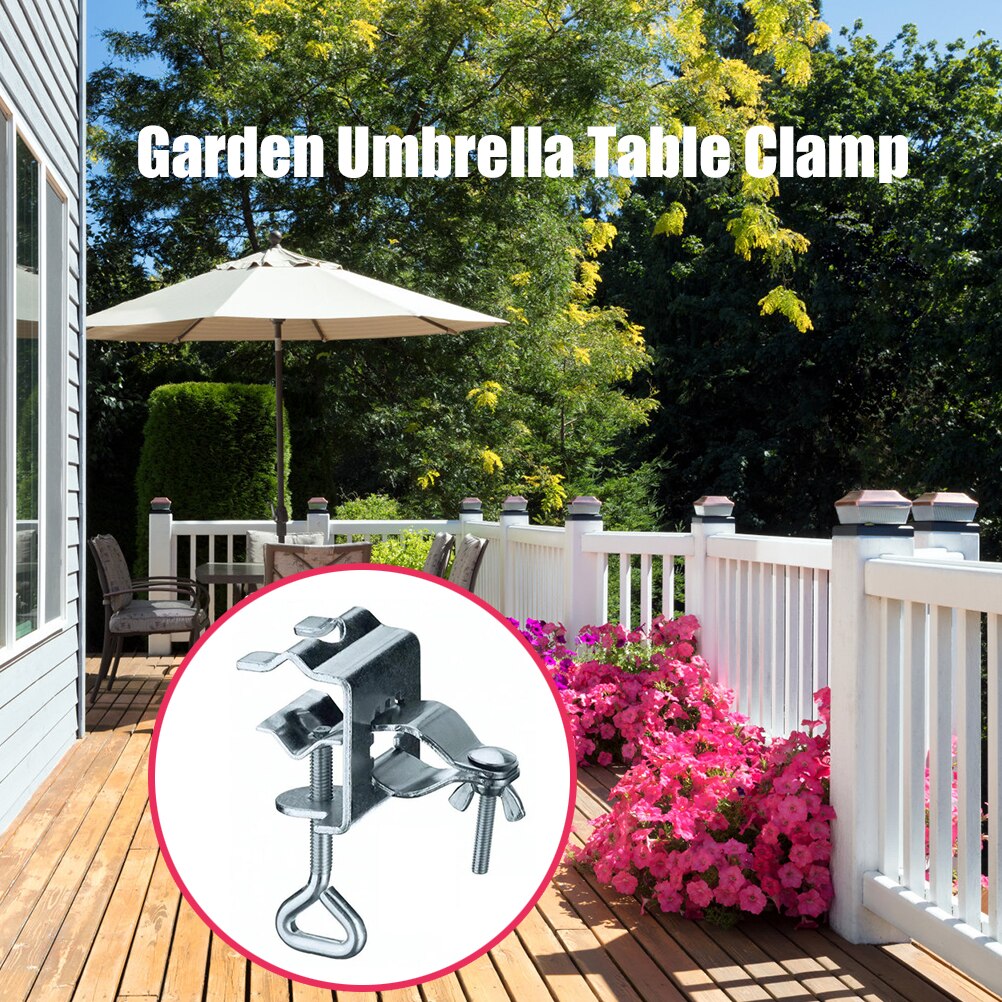 Balcon Porte-Parapluie Parasol Pince De Table Patio Plage Porte-Parapluie Pour Parasols 24mm-32mm de diamètre
