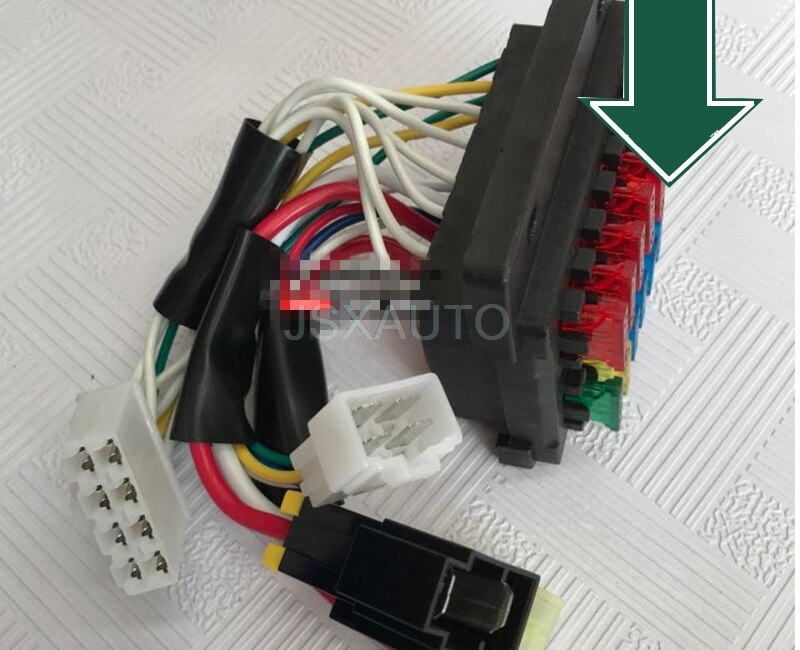 Excavadora fusible cuadrado Fusible de tubo pieza impermeable caja de fusibles excavadora accesorios para Daewoo Doosan DH150 220, 225, 300, 370-7