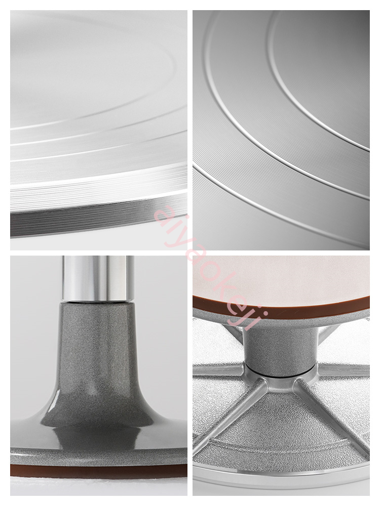 Household 9 /12 Inch Mounted Cream Cake Turntable Rotating table Stand Base Turn Around Decorating Table Cake Stand Baking Tool