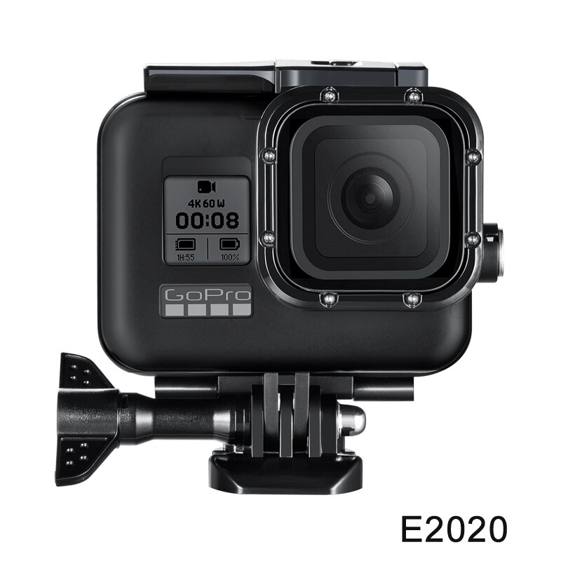 Black 60M Waterproof Housing Case for GoPro Hero 8 Black Dive Protective Underwater Diving Cover for Go Pro 8 Accessories: E2020