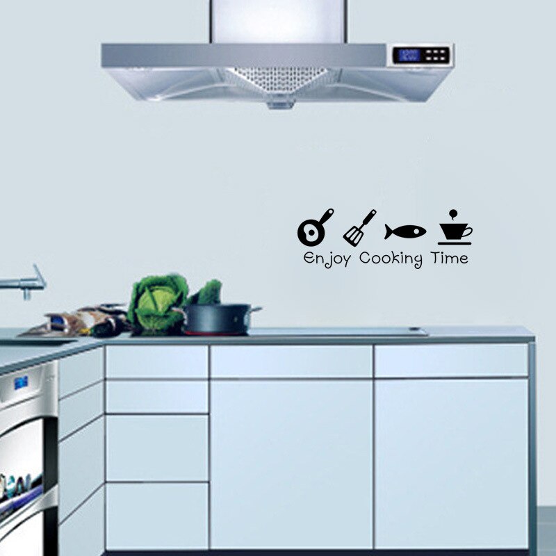 Genieten Van Uw Kok Tijd Keuken Regels Bon Appetit Quotes Muurstickers Voor Thuis Decoratie Waterdicht Muurschilderingen Diy Vinyl Decals