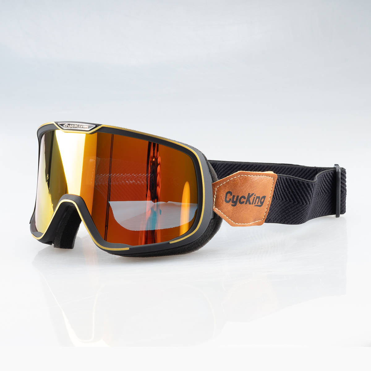 Motorcykelhjelmbriller retrobriller batteri bilrude briller motorcykel ridning vind- og sandtæt: Blå