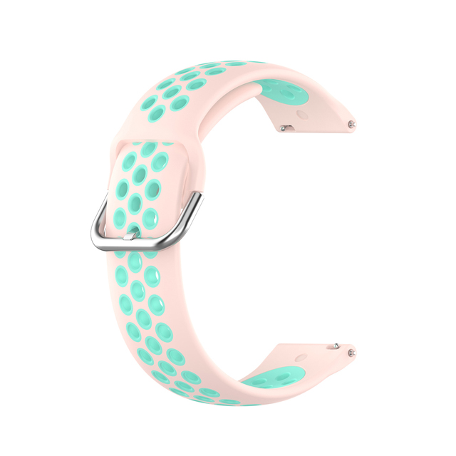Bracelet de Sport en Silicone pour montre Garmin Forerunner 55, à dégagement rapide, accessoires de montre intelligente: Pink Teal