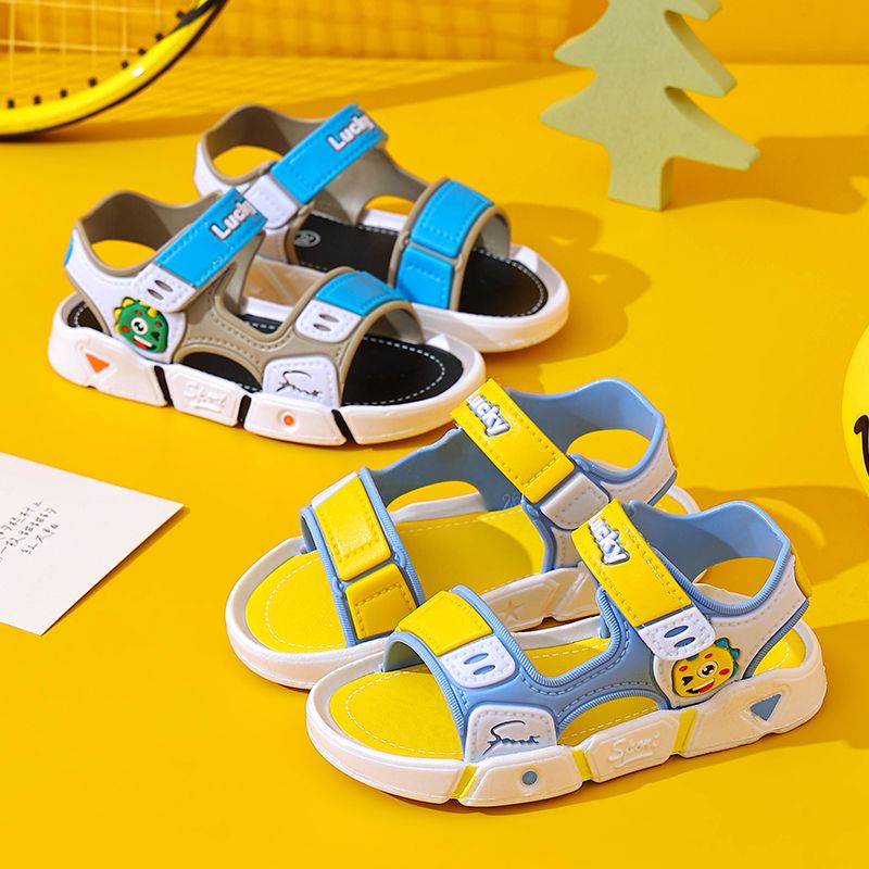 Sandales de dessin animé pour enfants, chaussures pour bébés garçons, semelle souple en caoutchouc, antidérapantes, pour filles, chaussures d'été pour enfants de 2 à 10 ans