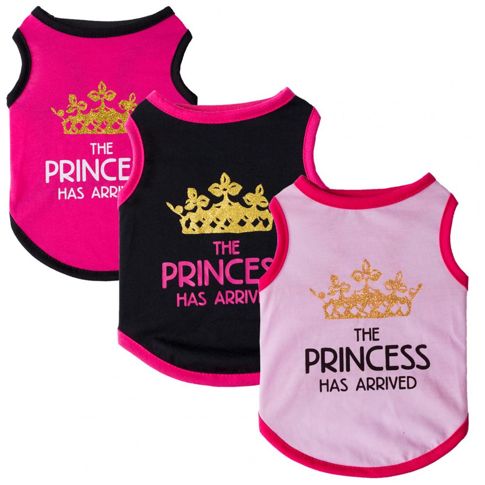 Vêtements pour chiot, col rond, lettre imprimée, tenue à la , gilet pour chien sans manches, Costume pour chat