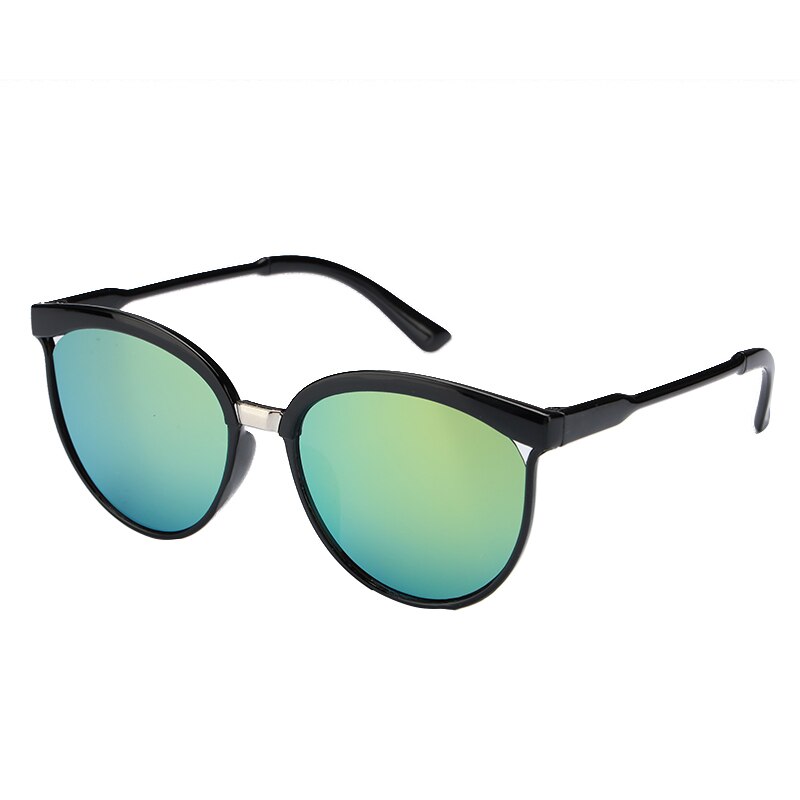 5 farver klassiske spejlcirkelbriller uv-resistente runde metalramme solbriller briller til mænd kvinder: Stil 6