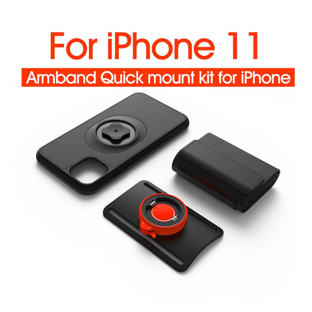 Universal Sports Armband for iPhone 11 Pro Max Xr Xs 8 7 Plus Rotatable Wrist Running Sport Clip Arm Band With Shockproof Case: Mount Kit For i11