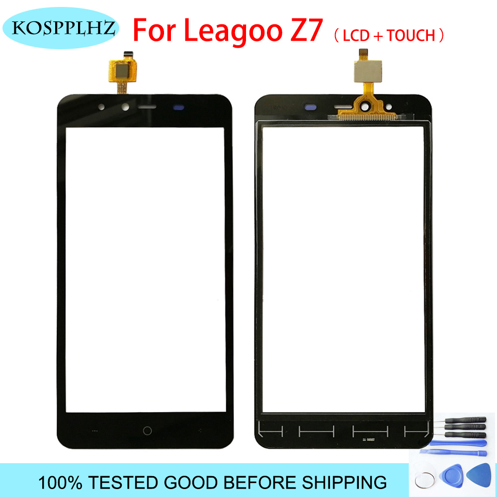 Touch Screen Voor Leagoo Z7 Touch Screen Touch Panel Lens Montage 5.0 INCH 480x854 p zwarte kleur mobiele telefoon + gereedschap