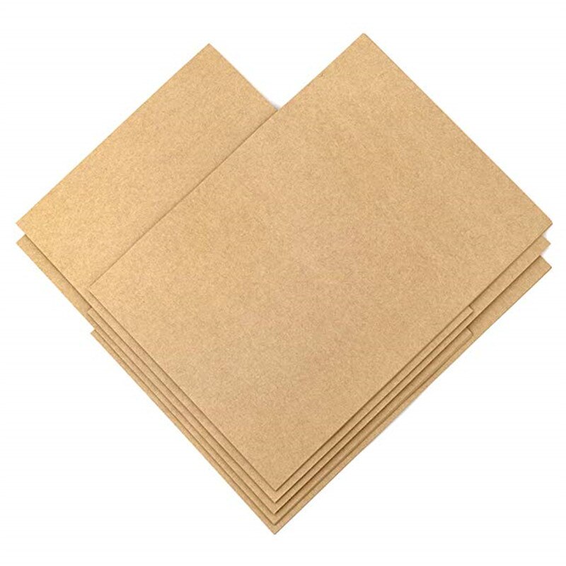 Papel Kraft Natural de 100 piezas, papel de papelería de tamaño carta de 21x29cm, papel marrón en blanco para escritura a mano para Artes, manualidades, suministros de oficina