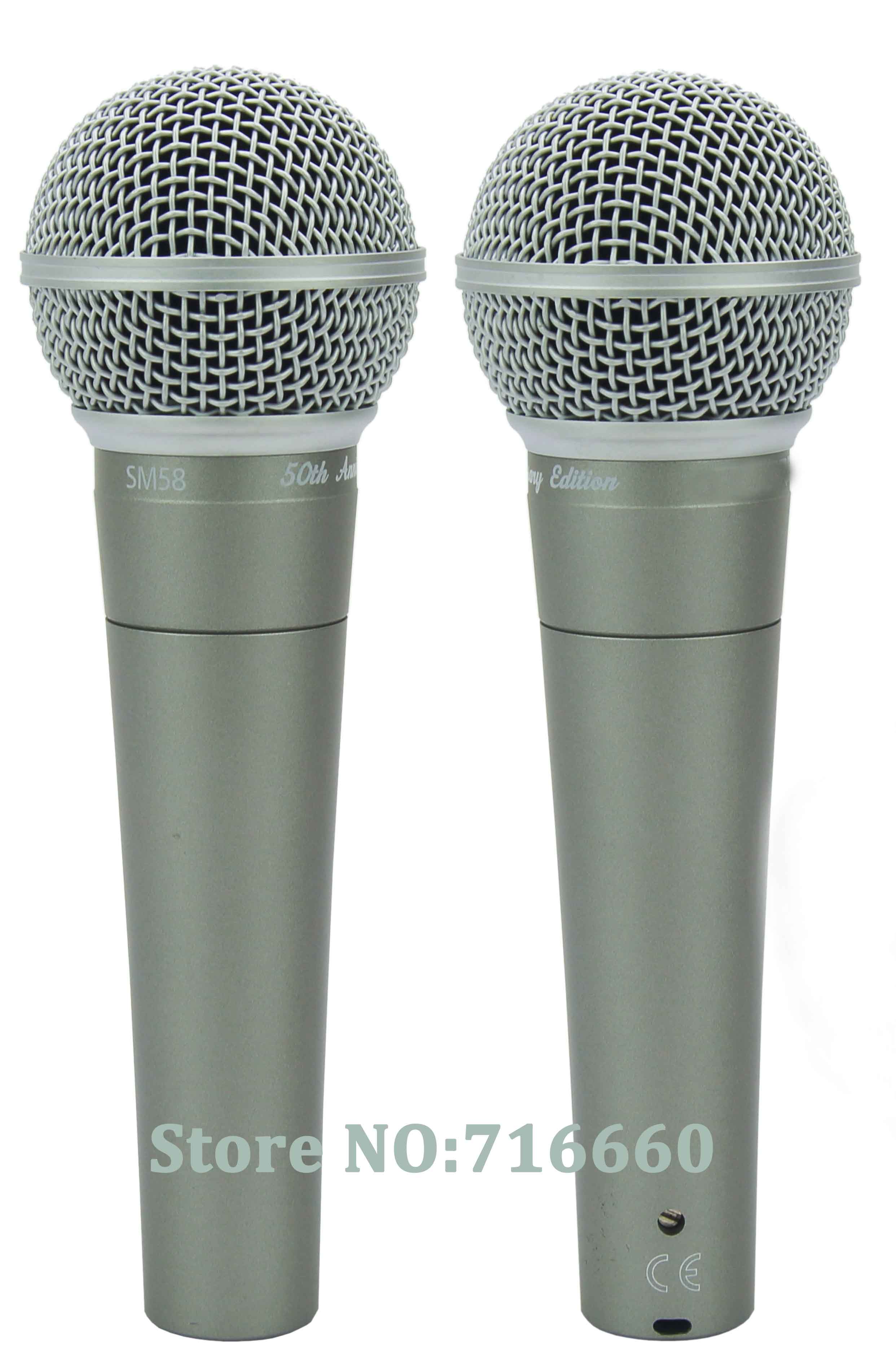 2pcs/lot B57A or b58A,or s57 or s58,or s58-50A,565S wired mic with seperate packing box ,clipper and zipper bag