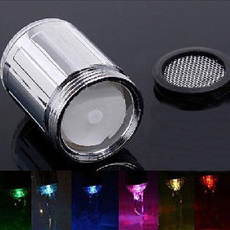 Grifo de ducha LED brillante, potencia hidroeléctrica de Color RGB, cabezal de ducha colorido romántico, múltiples modos seleccionables AA