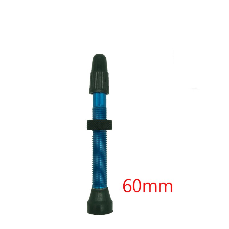 1 PCS Bicycle Tubeless Valve for Road Bike MTB Tubeless Ready Tire Tyre Valve Presta 50mm / 60mm: blue 60mm