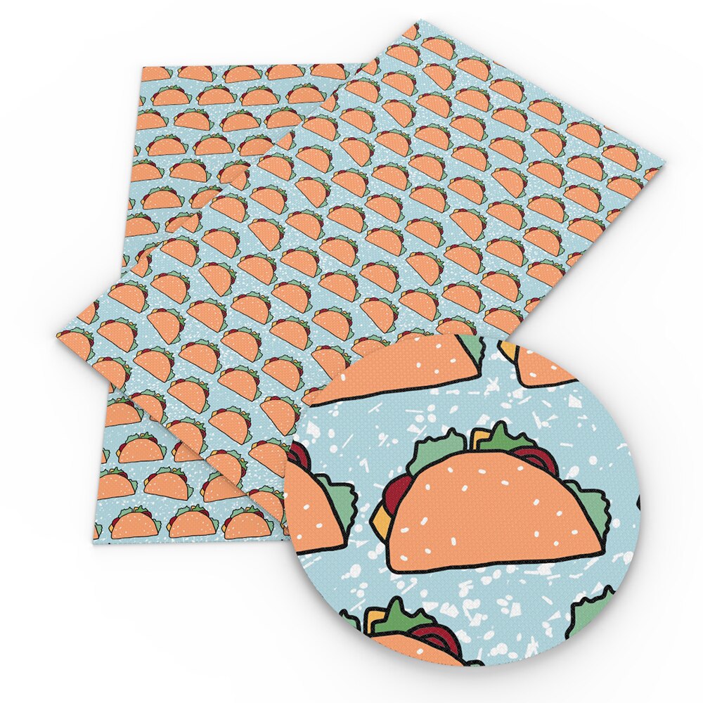 20*33cm comida fruta bandera impresa piel sintética vinilo tela cuero sintético para DIY arcos hechos a mano pendientes manualidades, 1Yc10859: 1103833001