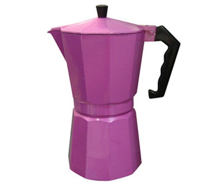 Aluminium 6 kopjes /300ml koffiezetapparaat aluminium materiaal koffiekannen mokkapot mokka koffiezetapparaat  v60 koffiefilter espressomachine: Roze 6 kopjes 300ml