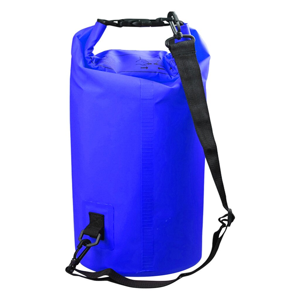 Outdoor Waterproof Dry Sack Folded Storage Bag Travel Swimming Bags Dry For storage bag or auxiliary floating life preserver: Navy 