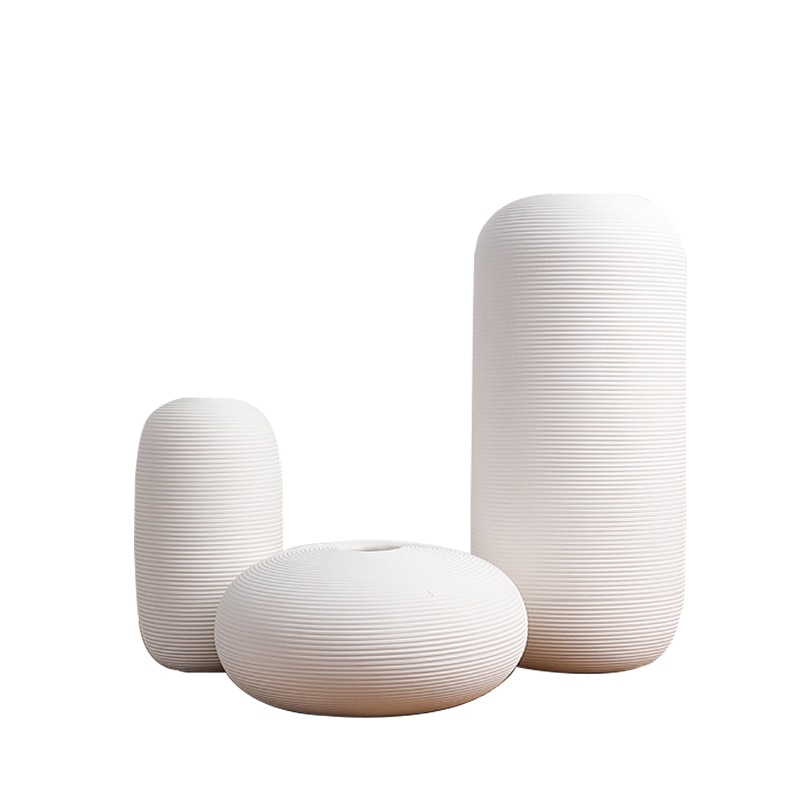Keramisk vas dekoration modern enkel japansk zen stil blomma torkanordning te hus hotell vardagsrum veranda dekoration