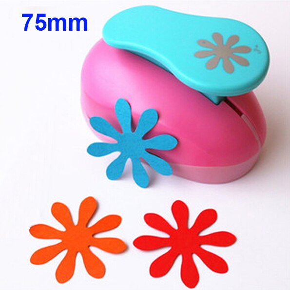 (3/8",5/8",1") Daisy Shaped craft punch Scrapbooking School DIY Flower Paper Cutter EVA foam Petal Hole Punches: 1pc 75mm