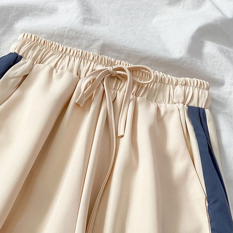 Sleep Bottoms Women Pajama Pants Patchwork Paneled Baggy Cozy Elasticity Ins Sleepwear Wide Leg Trousers Harajuku Comfortable