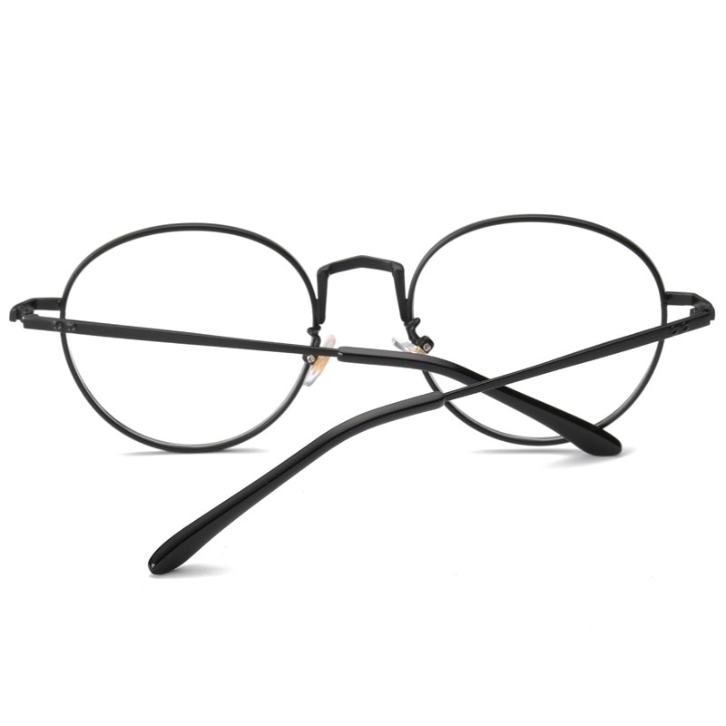 Literaire retro heren ovale brilmontuur dames getijnetbril versie groot montuur gouden draad platte spiegelbril