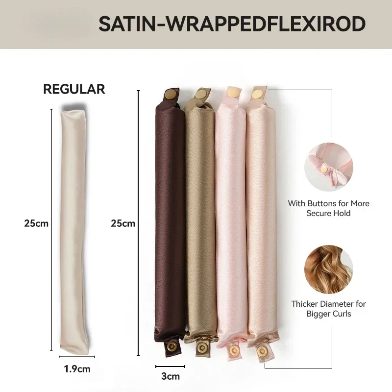 Heatless Haar Krultang Curling Rod Hoofdband Geen Warmte Haarrollers Satijn Luie Krullen Zachte Krulspelden Slapen Flexi Staven Styling Tools