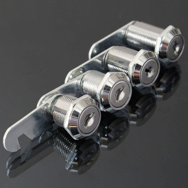 16/20/25/30mm kamlås dörrskåp postlåda låda skåp skåp  + 2 nycklar diy skåp verktyg