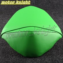 Asiento trasero de cuero para pasajero, cojín suave, compatible con KAWASAKI Z800 13-16, color verde