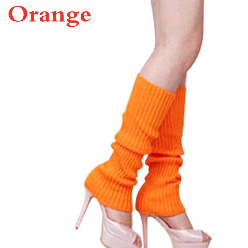 Femmes solide couleur bonbon tricot jambières femmes chaussettes Style ample botte genou haute botte bas Leggings bottes quotidien: 12