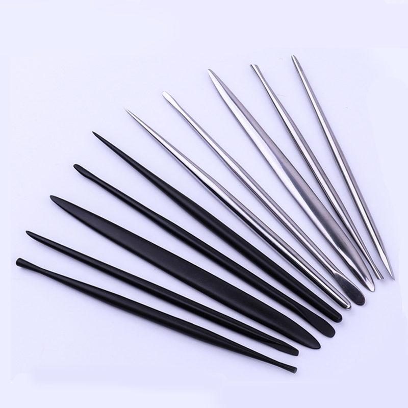 Juego de Herramientas para esculpir arcilla, aguja de detalle de varilla para cerámica, herramientas de tallado de modelado de arcilla, accesorios de artesanía hechos a mano de Metal, 5 unids/set por juego