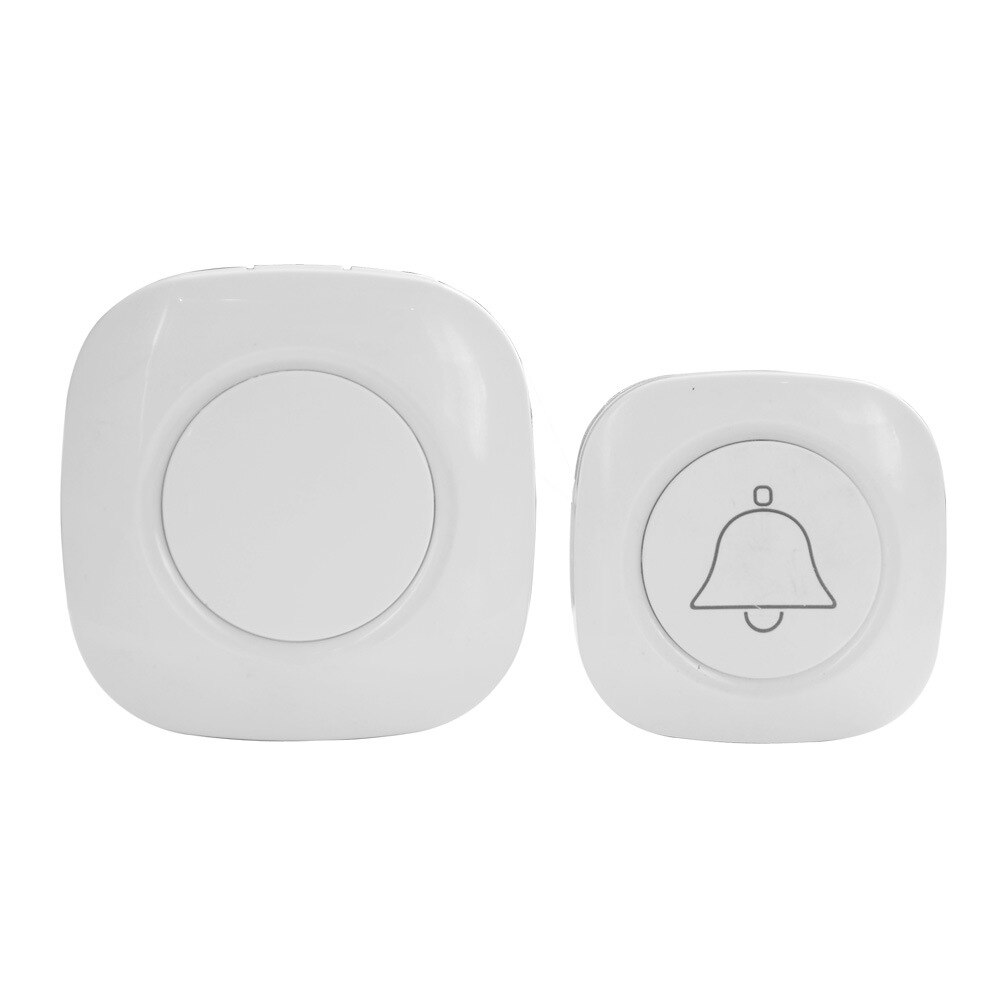 Multifunktionell trådlös dörrklocka hemsäkerhet välkommen smart ringklocka dörrklocka larm led-ljus 32 låtar