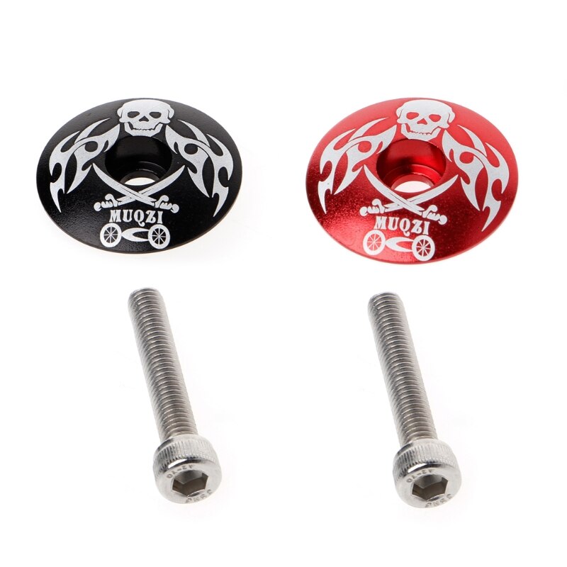 Mountain Bikes Stem Top Cap Cover Headset Screws Bicycle Cycling Accessories Set