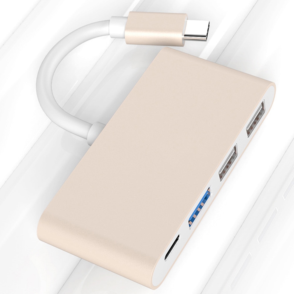 Usb c hub 4 i 1 type-c til usb 2.0 3.0 omformer adapter hub usb-kabel til macbookpro splitter 3 havn hub