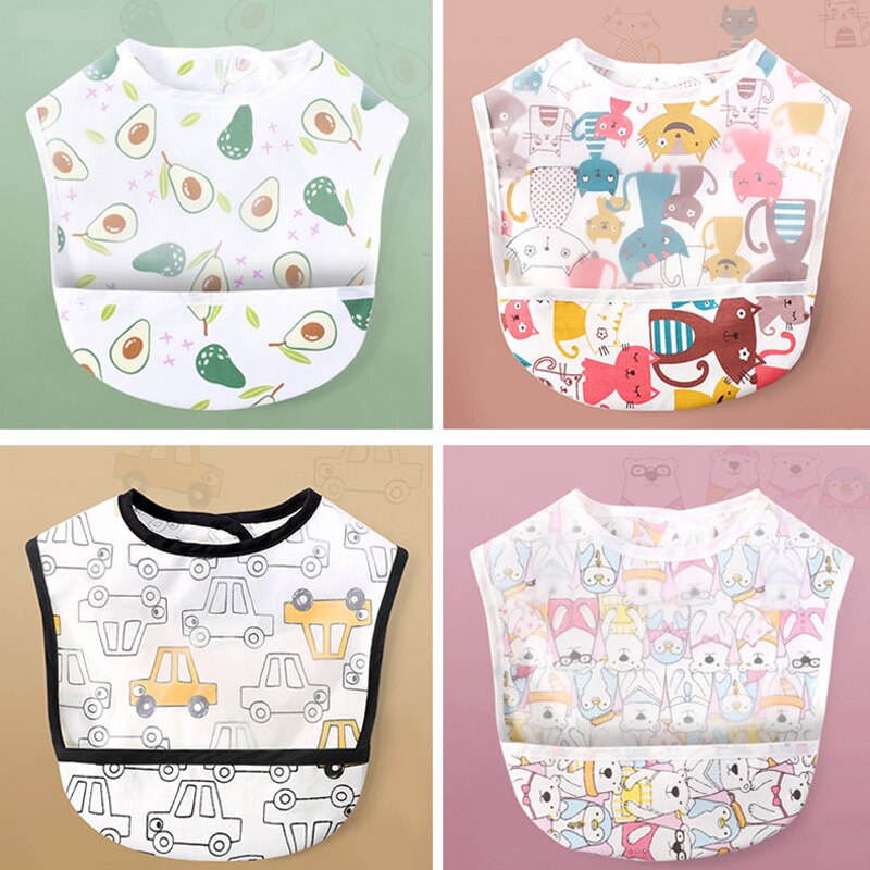 Baby Slabbers Cartoon - Waterdicht EVA - Verstelbaar - Unisex Kinderen Voeding Schort
