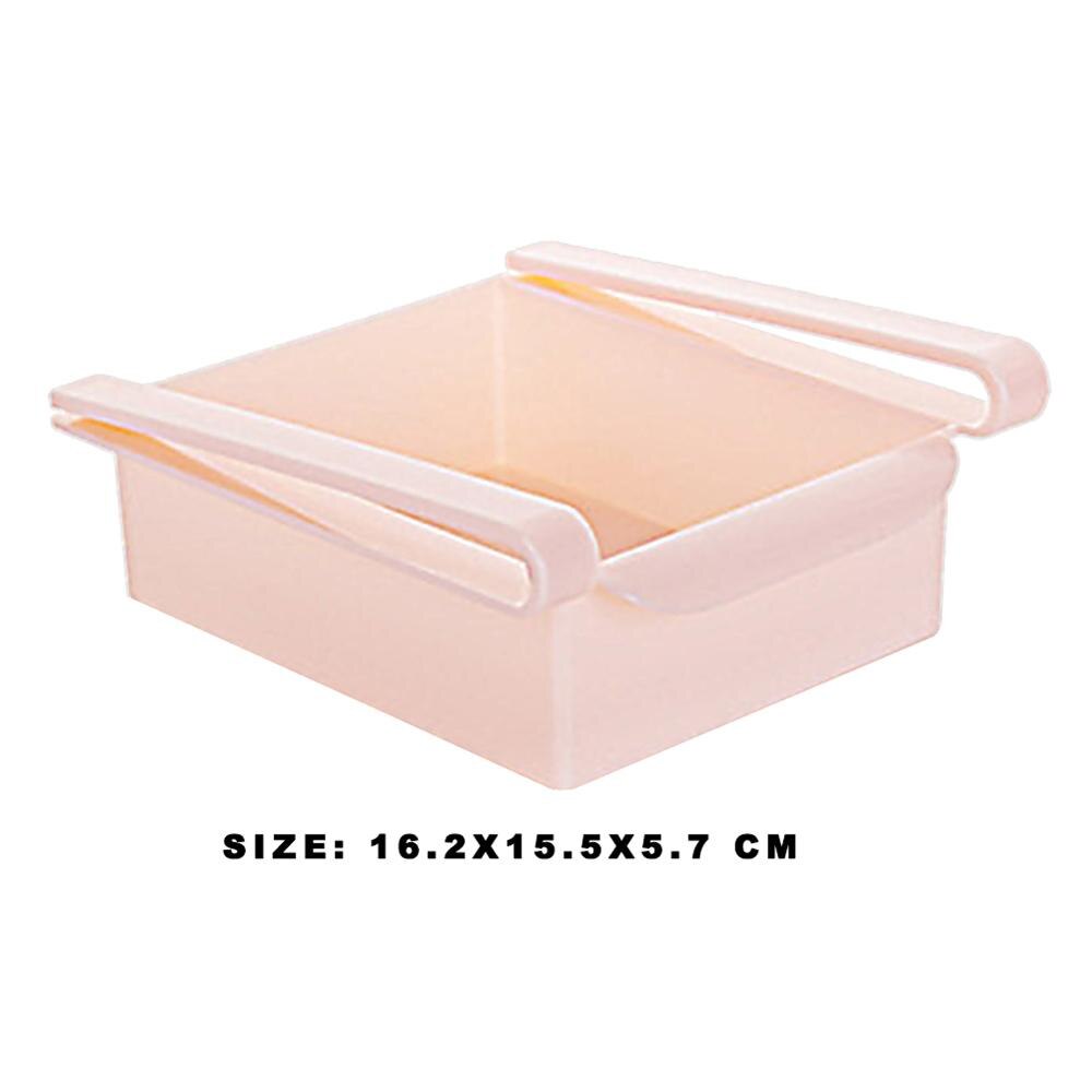 Kitchen Refrigerator Storage Rack Fridge Freezer Shelf Holder Pull-out Drawer Organiser Space Saver Organizer