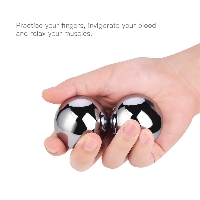 CkeyiN 2Pcs Durable Massage Baoding Kugeln Gesundheit Übung Stress Relief Hand Massage Fitness Handball Muskel Entspannung Therapie