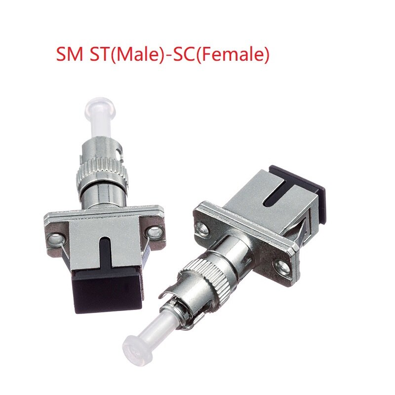 Connecteur adaptateur de Fiber ST mâle-FC femelle ST mâle-SC femelle, monomode ST mâle-LC femelle, convertisseur de Fiber multi SM/MM: SM-ST-SC