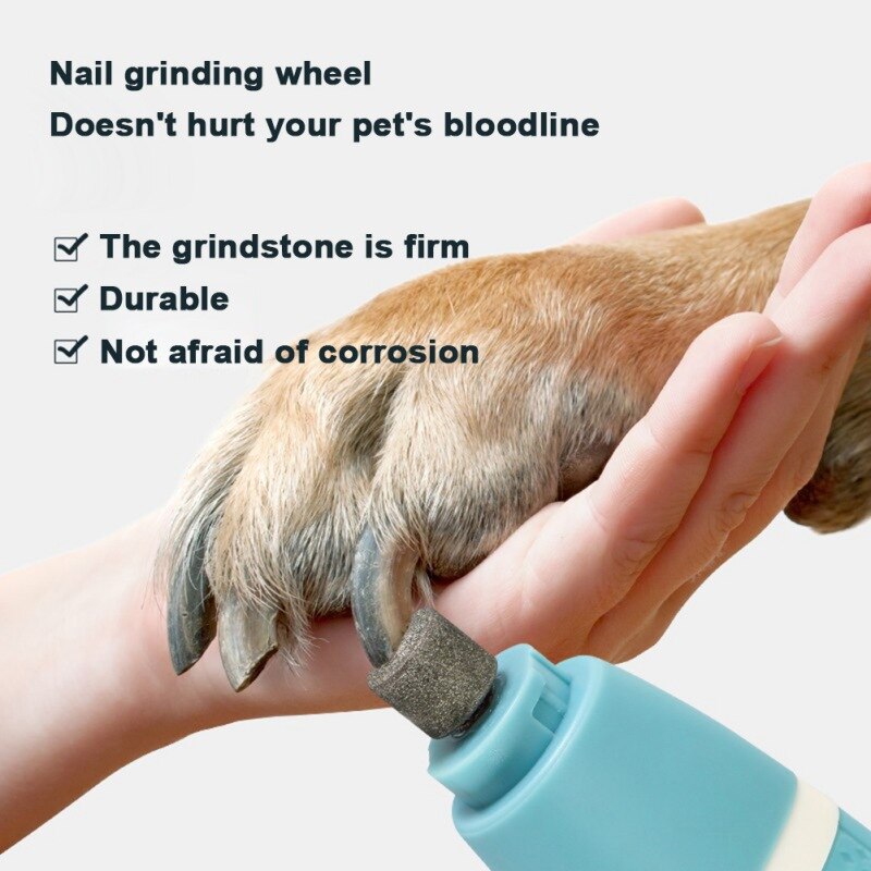 2in1 Pet Grooming Machine Hond Kat Tondeuse Usb Oplaadbare Clippers Nail Slijpen Haar Trimmer Voet Haar