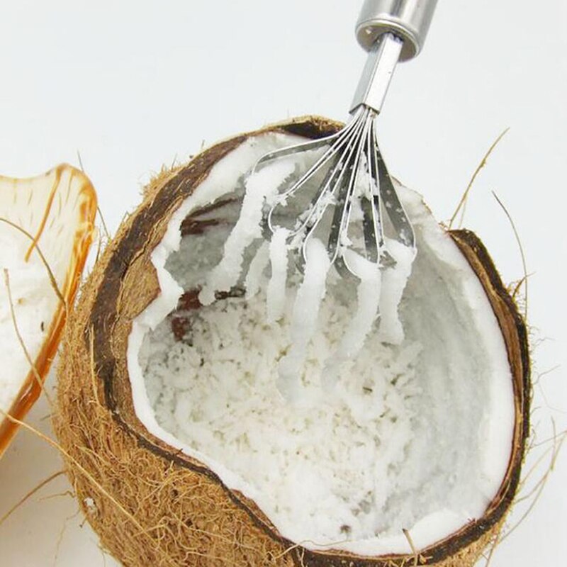 Stainless Steel Grated Coconut Knife Home Coconut Grater Scraping Meat Scraper Fish Fruit Planing Kitchen Tool