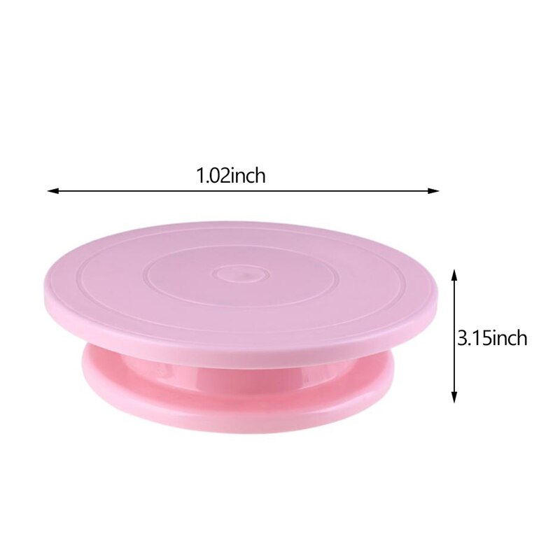 Plastic Cake Turntable Set Rotating Cake Decorating Turntable Stand DIY Cakes Rotator Revolving Cakes Decorating Tool 132