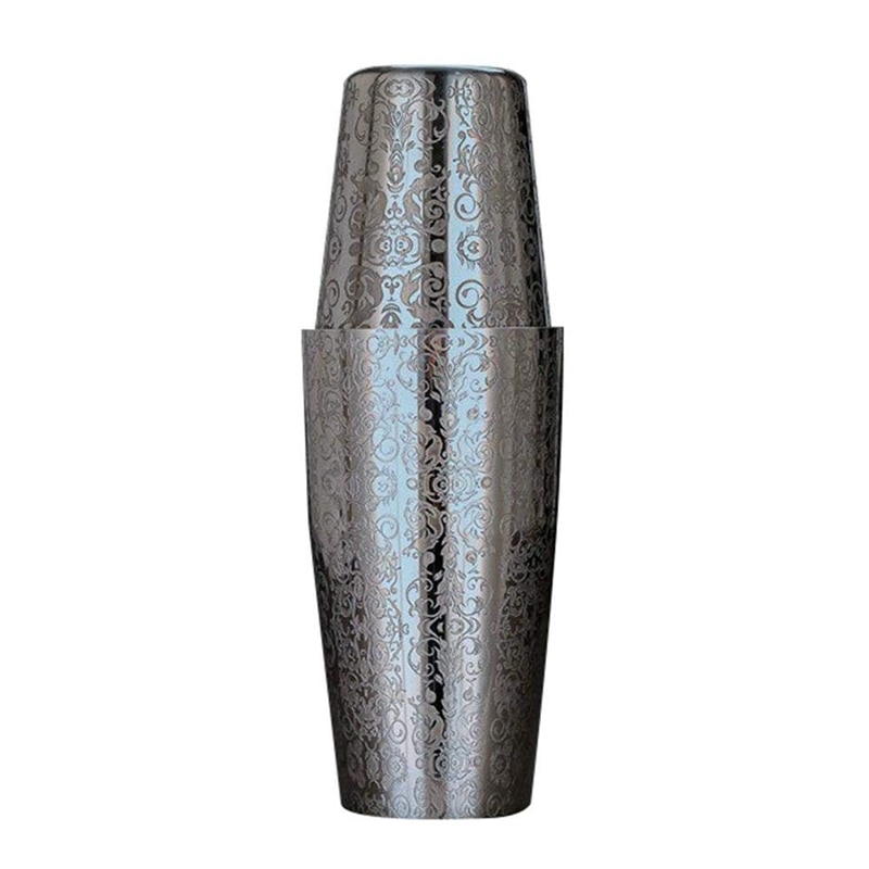 Coctelera Boston Shaker 304 Barra De acero inoxidable Ferramentas grabado Boston Cocktail Shaker Tin Set: Default Title
