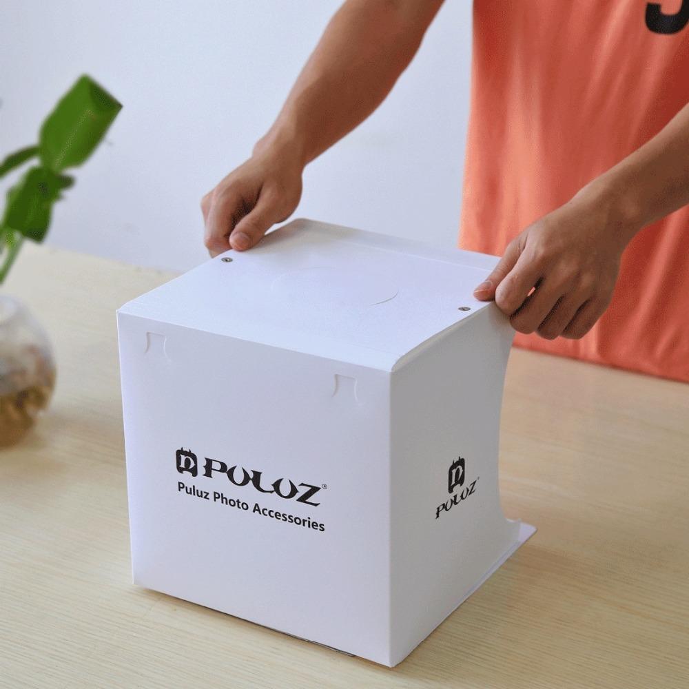 Mini Photo Studio 20cm Foldable Light Photo Tent White Portable Lighting Studio Shooting Box Lightbox 6 Colors Backdrops