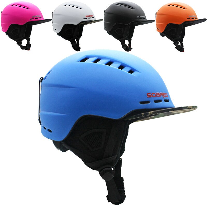 Casco de esquí Unisex de tamaño ajustable, moldeado integralmente, para snowboard, patinaje, esquí, cascos deportivos