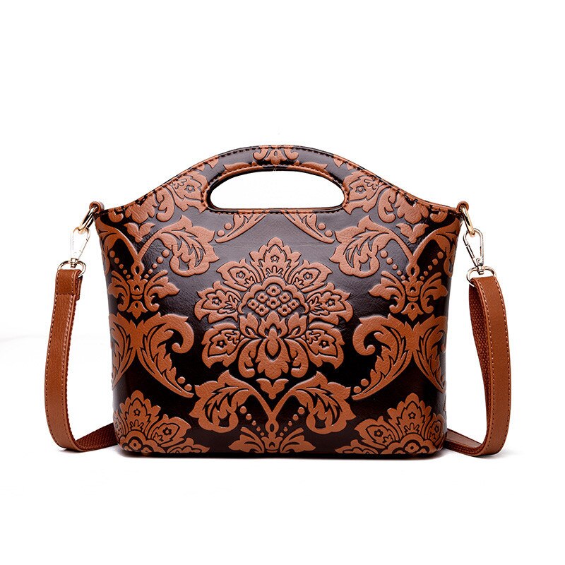 Blomma dam små handväskor sac a main femme lyxiga handväskor damväskor deisgner shoudler crossbody-väskor för kvinnor bolsa: Brun