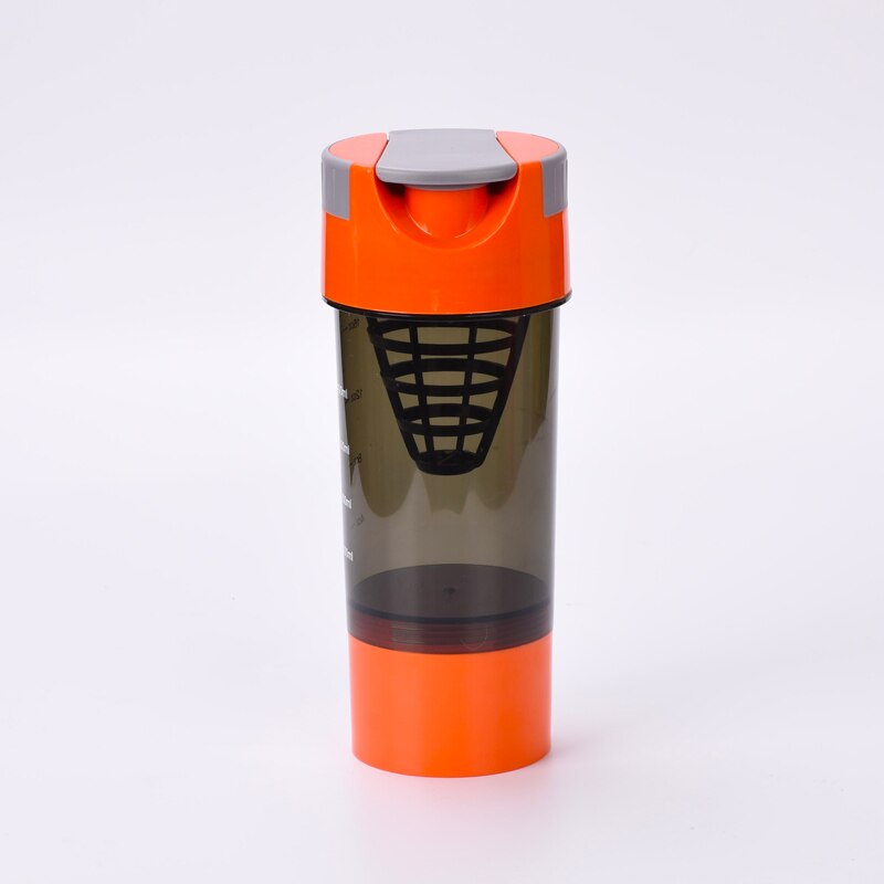 500ML Water Bottle Plastic Direct Drinking Bottle School Water Bottles Shaker Bottle Gourde En Plastique Sport: Orange