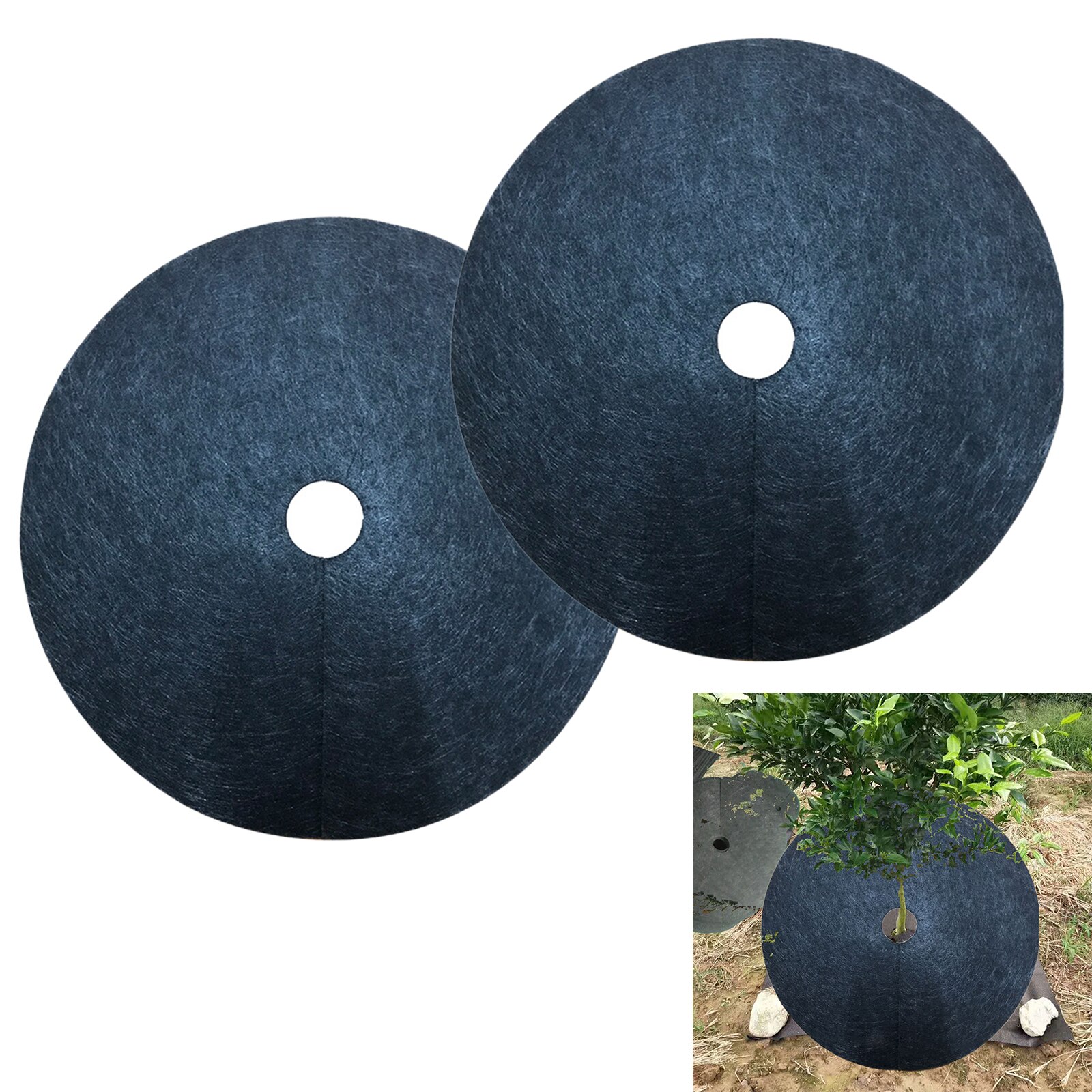 Landbouw Anti Gras Doek Farm-Georiënteerde Wiet Barrière Mat Plastic Mulch Dikkere Boomgaard Tuin Onkruidbestrijding Stof: 82cm