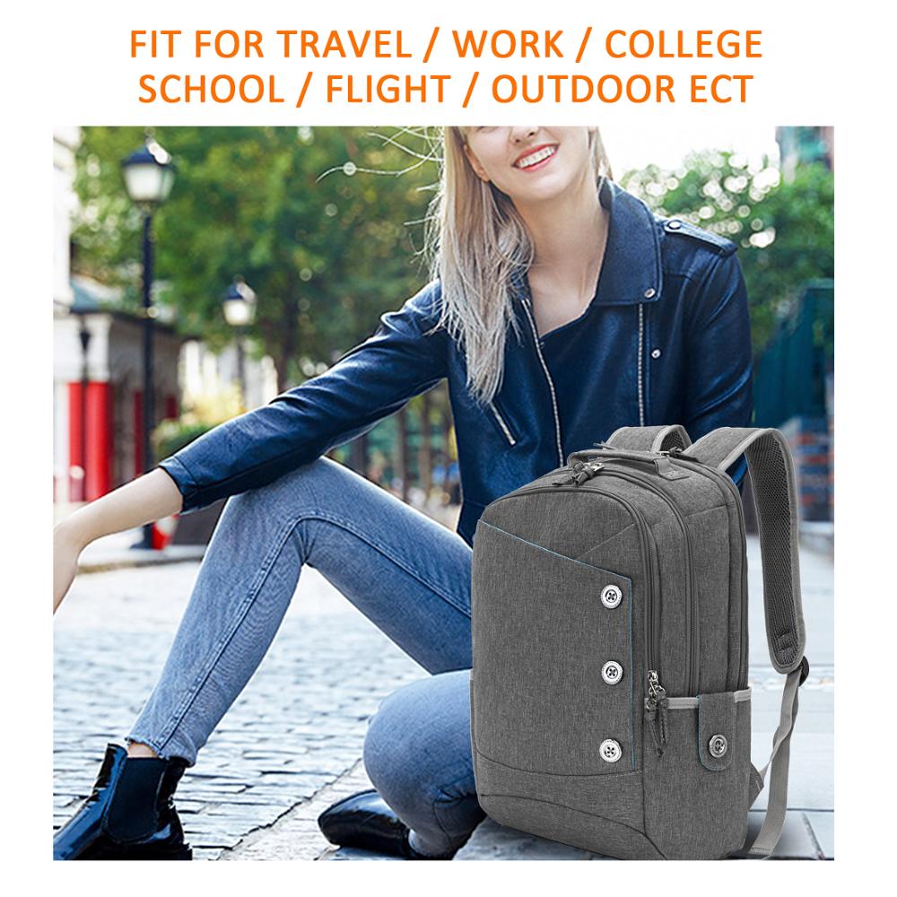 KINGSLONG Laptop Backpack Women's Mochila for Teenagers school backpack linen Casual Bags Travel bag for Women Casual
