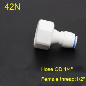 1/2 "3/4" 1/8 "gwint plastikowa rura 1/4" 3/8 "OD wąż rury szybkie złącza RO złącza wody armatura System odwróconej osmozy: PCF6.35-04