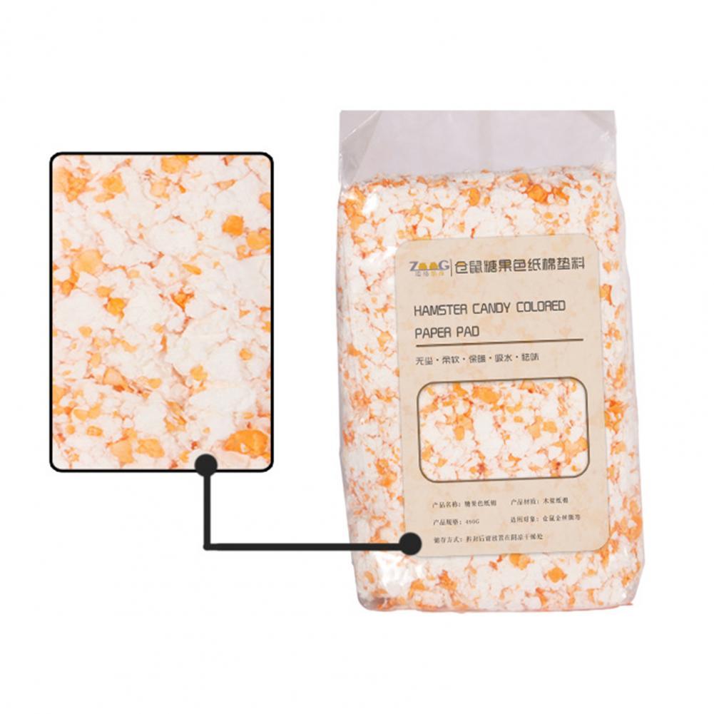 Baumwolle Füllstoff Funktionale Hamster Süssigkeit Farbige Papier Pad Ultraleicht niedrig-staub Papier: Orange