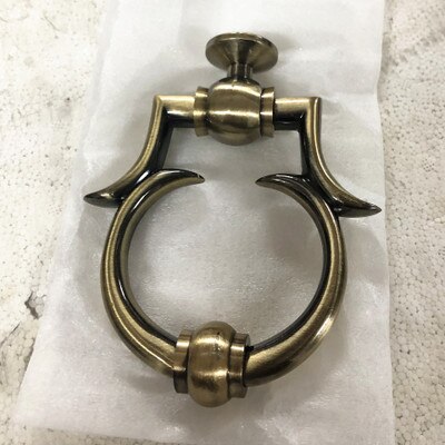 Europese Eenvoudige Klopper Gun Zwart-Goud/Zilver/Zwart Luxe Klopper Zinklegering Klop Ring Deurklopper Meubels handvat Hardware: qingu