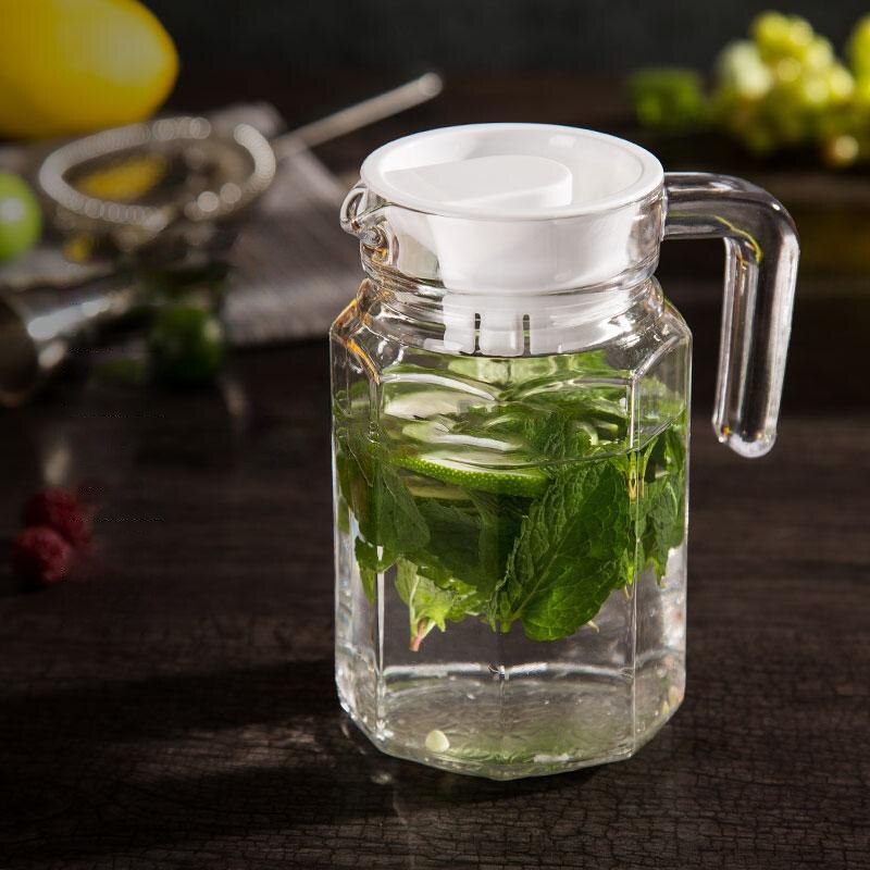 Pichet d'eau froide en plastique de grande capacité, pour jus de fruits, lait, Bar, bouteille de bière, vin, boisson, bouilloire Anti-chute: A-500ml