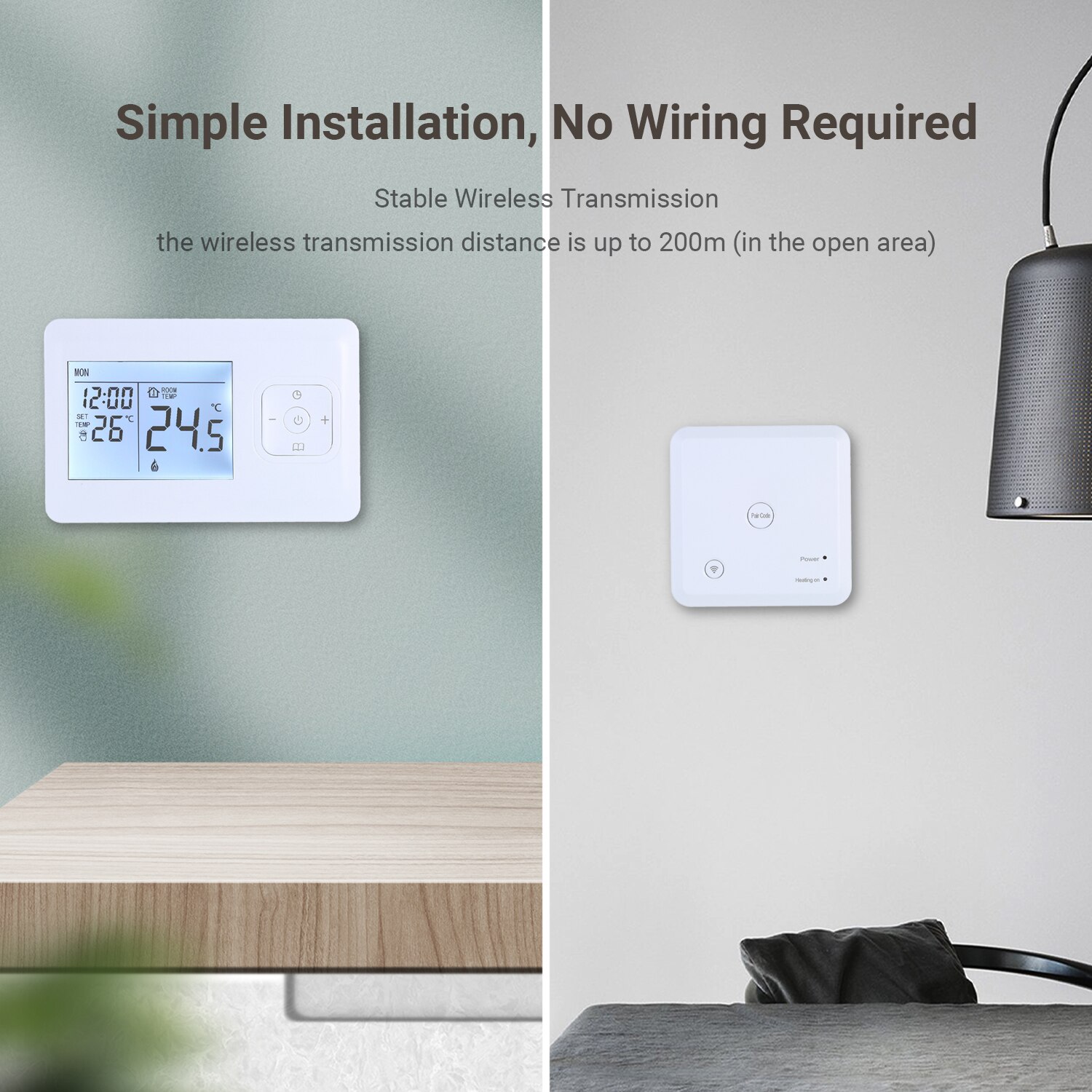 Digital Wifi Heating Thermostat Programmable Wall-mounted Wireless Temperature Control Water Heating Temperature Controller
